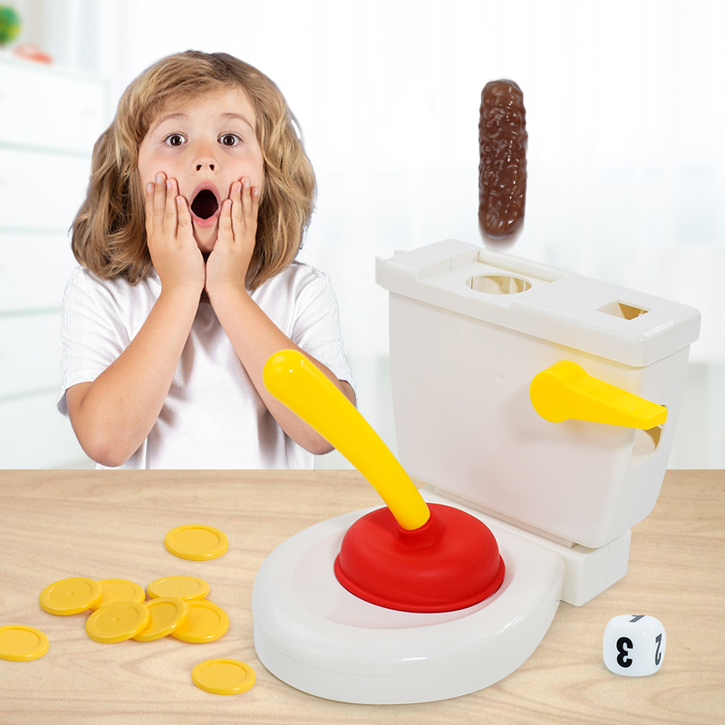 Party Games Juego - ของเล่นตลกๆ สำหรับห้องน้ำ เกมปาร์ตี้ บอร์ดเกมคลายเครียด ของเล่นกดชักโครกสำหรับเด็ก เพื่อน