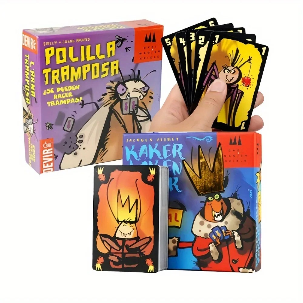 Party Games Juego - เกมไพ่ Polilla Tramposa ภาษาสเปน เกมกระดานภาษาสเปน The