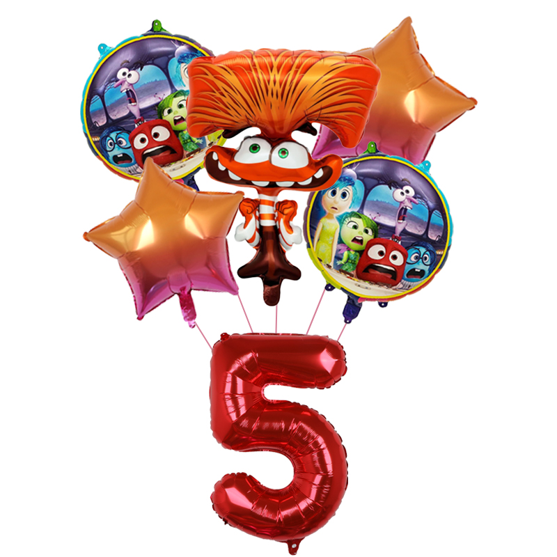 6 ชิ้นใหม่ Inside Out2 ลูกโป่ง - Party Games Questions บทวิจารณ์และราคา