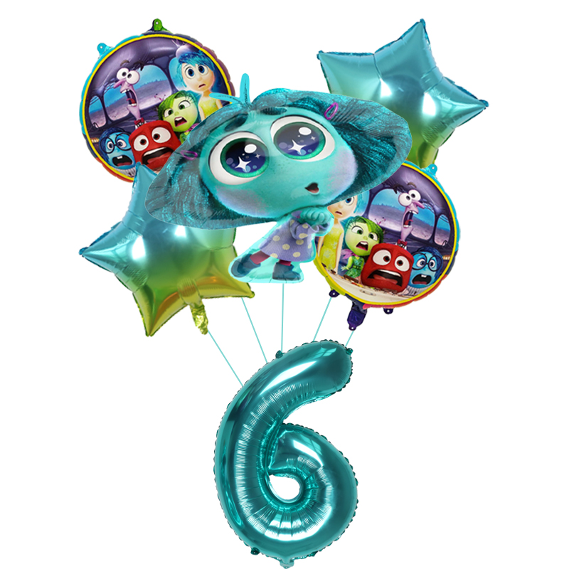 6 ชิ้นใหม่ Inside Out2 ลูกโป่ง - Party Games Questions บทวิจารณ์และราคา