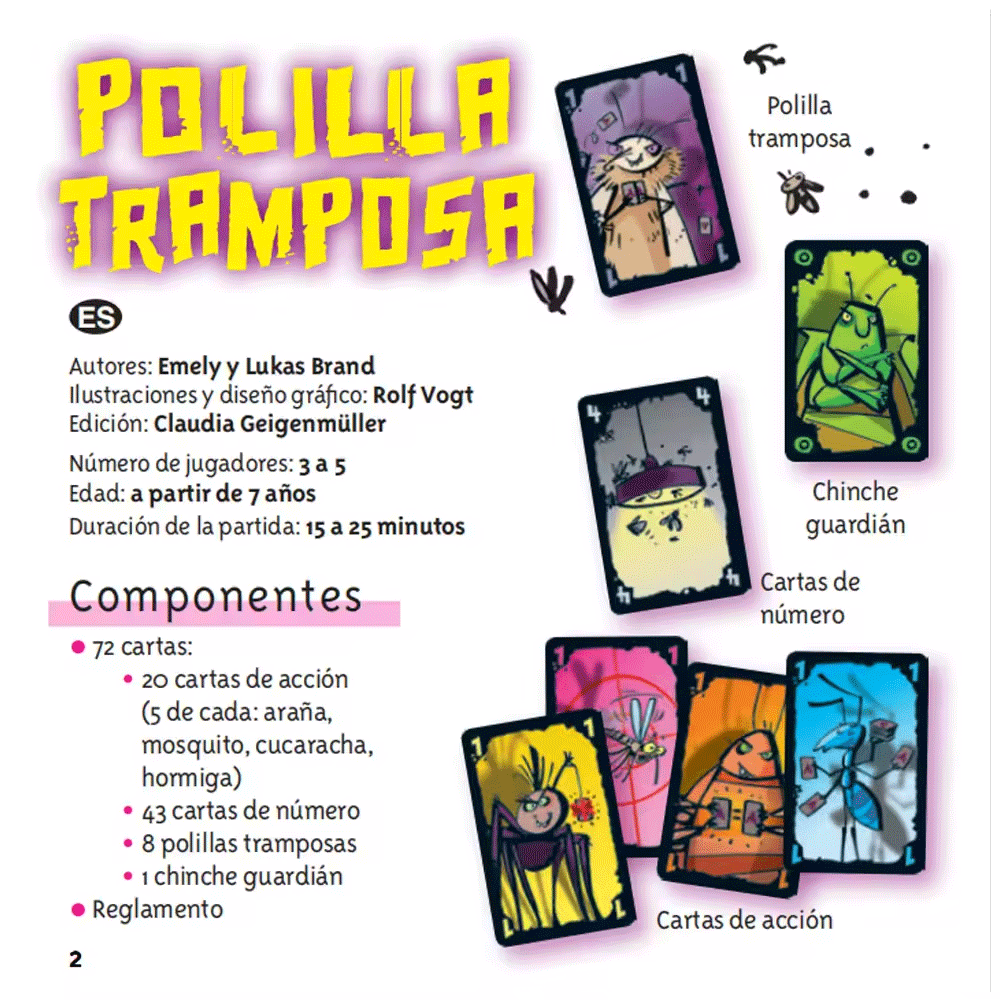 เกมกระดาน Polilla Tramposa เกม - Party Games Juego บทวิจารณ์และราคา