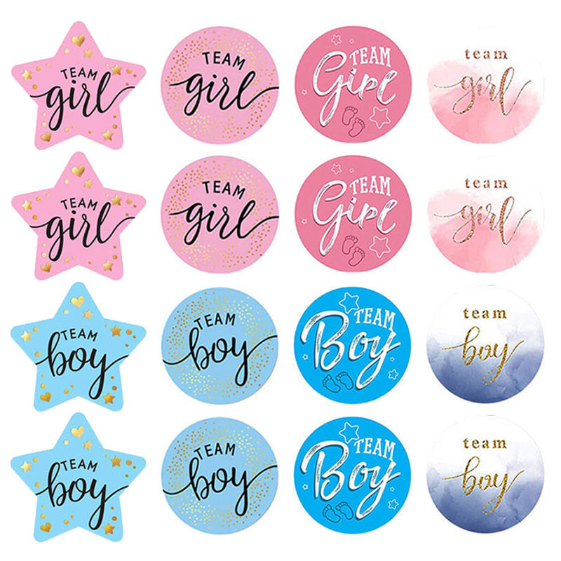 60 ชิ้นเพศเปิดเผยสติกเกอร์สําห - Party Games Gender Reveal บทวิจารณ์และราคา